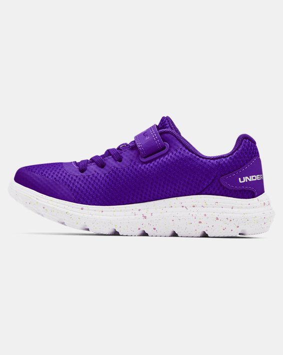 รองเท้าวิ่ง UA Surge 2 AC Fade สำหรับเด็กผู้หญิงก่อนวัยเรียน, Purple, pdpMainDesktop image number 1